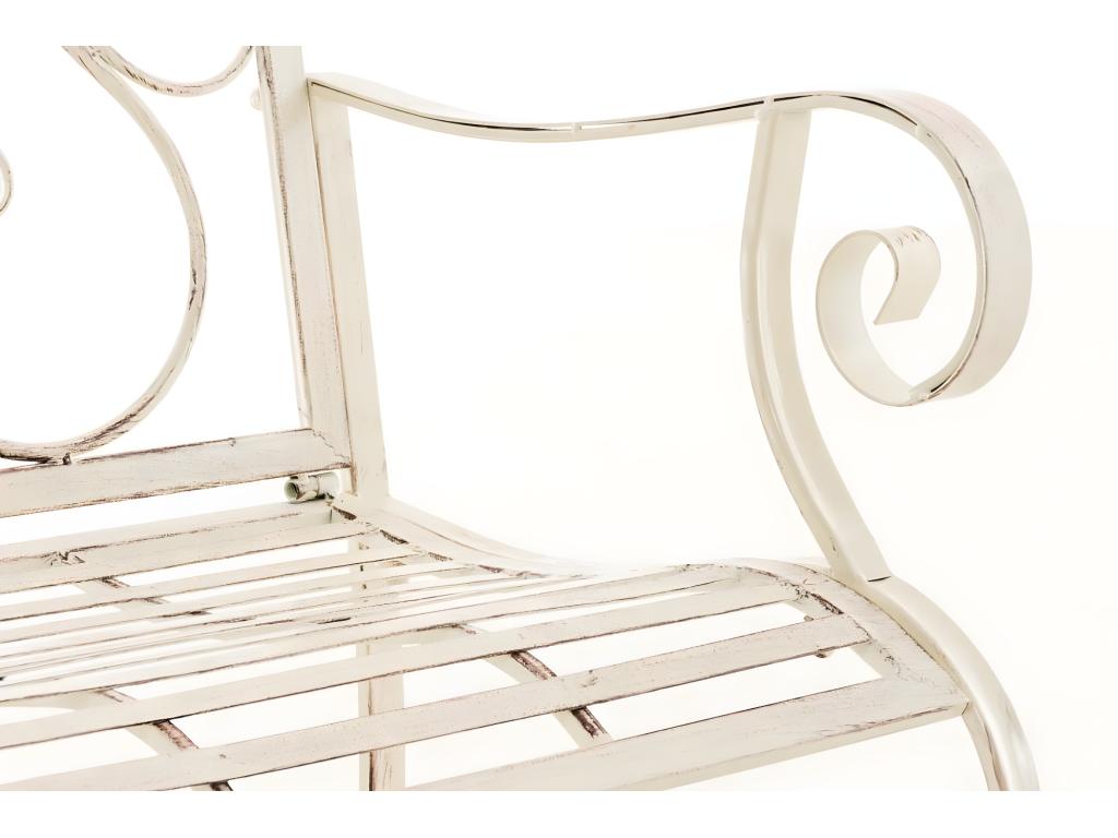 Garden chairs - Metal / Metal - Antique cream - Punjab 25867CSBA