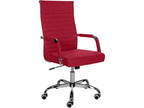 Office chair - Fabric / Chrome metal - Red - Maisonpuretop 19414GMTC