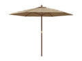 Garden parasol with wooden pole Maisonpuretop 299x240 cm 88052GATJ