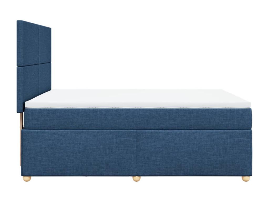 Maisonpuretop bed base with mattress, blue, 160x200 cm, fabric, 58118MWLG
