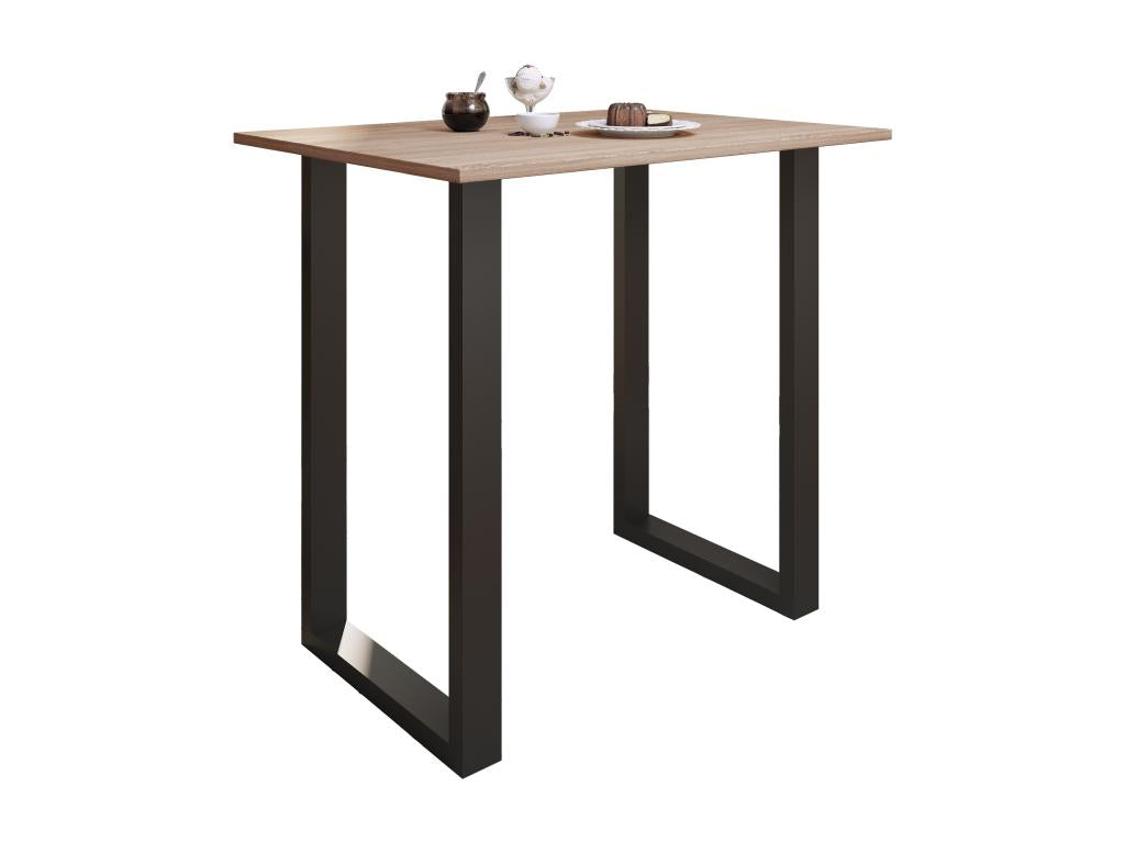 Maisonpuretop Premium Wood Aluminum Bar Table Xona 110x80 cm Black / Oak Maisonpuretop 86639HPQM