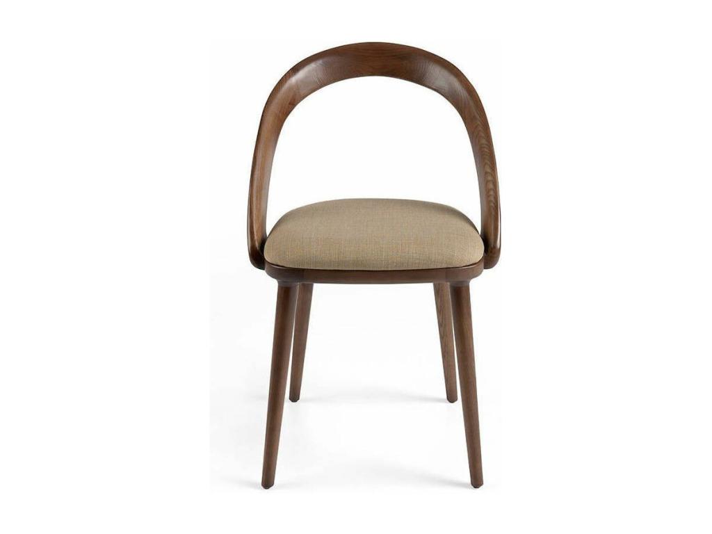 Lazy Chair in Ash and Walnut Wood and Faux Leather - Set of 2 - Color Artvivrestore 55 77916ISZA