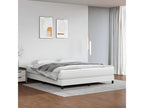 Maisonpuretop bed base with mattress, white, 180x200 cm, faux leather, 53524OTUK