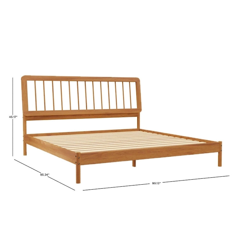 Middlebrook Designs Boho Solid Wood King Spindle Bed