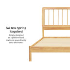 Middlebrook Designs Boho Solid Wood King Spindle Bed