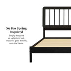 Middlebrook Designs Boho Solid Wood King Spindle Bed