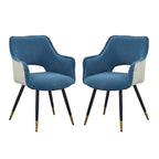 Blue Modern 23.2 Accent Chair (Set of 2)