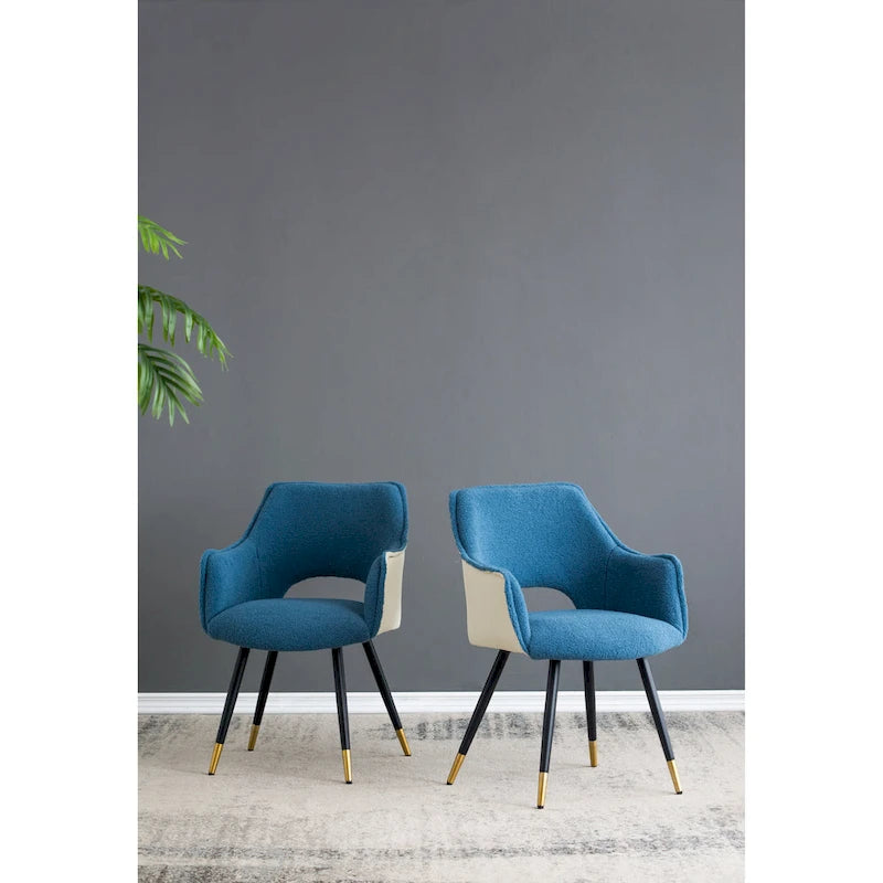 Blue Modern 23.2 Accent Chair (Set of 2)