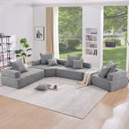 DIY Customization Boucle Upholstered Modular Sectional Sofa