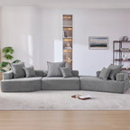 DIY Customization Boucle Upholstered Modular Sectional Sofa