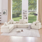 DIY Customization Boucle Upholstered Modular Sectional Sofa