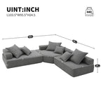 DIY Customization Boucle Upholstered Modular Sectional Sofa
