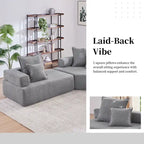 DIY Customization Boucle Upholstered Modular Sectional Sofa
