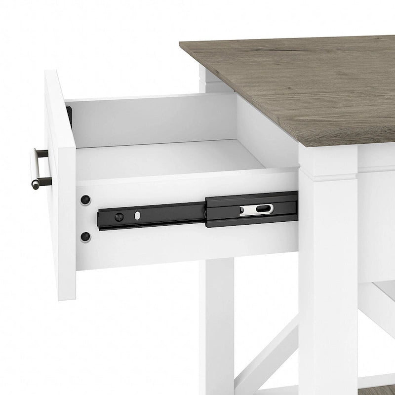 Key West Coastal Box Drawer Nightstand by Bush Furniture