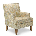 GDFStudio - Bella Modern Accent Chair for Living Room with Birch Legs and Comfortable Fabric Upholstery