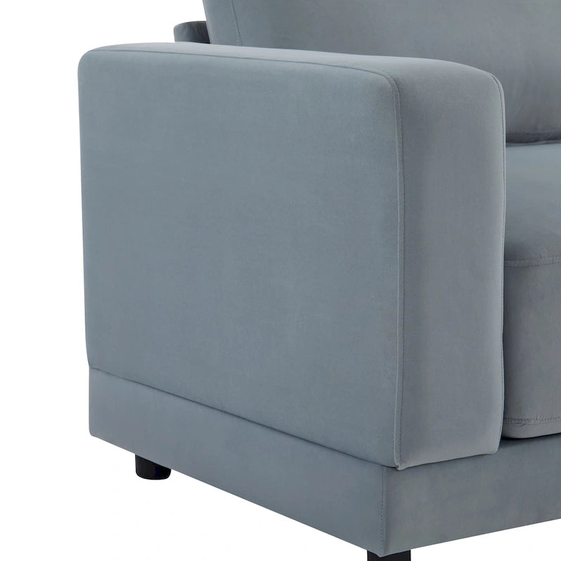 Christopher Knight Home - Grace 81 Modern Upholstery Sofa Loveseat with Square Arms