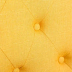 Modern Dining Table and Chairs Set Home Party Dining Table and Chairs Set with 6 Tufted Chairs and Turned Leg for Kitchen