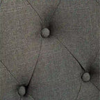 Modern Dining Table and Chairs Set Home Party Dining Table and Chairs Set with 6 Tufted Chairs and Turned Leg for Kitchen