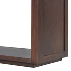 55 Rustic Console Table with Drawers and Open Shelf for Living Room