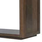 55 Rustic Console Table with Drawers and Open Shelf for Living Room