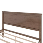 Mid-Century Wood Platform Bed