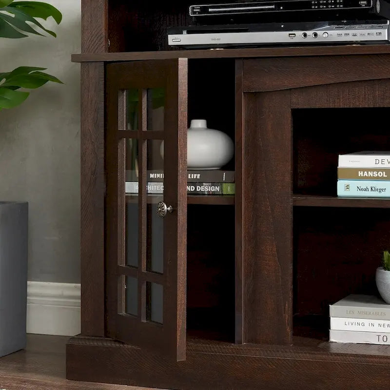 58 Classic TV Stand with Open & Closed Storage for TVs Up to 65