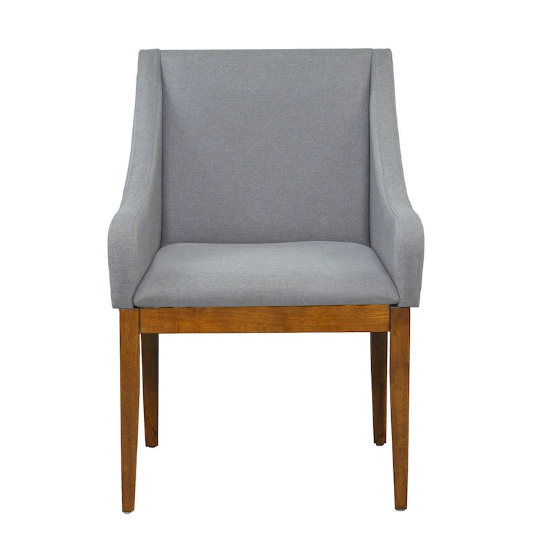 Rustic Style 7-Piece Extendable Dining Table Set with Removable Leaf, 2 Arm Chairs and 4 Armless Chairs