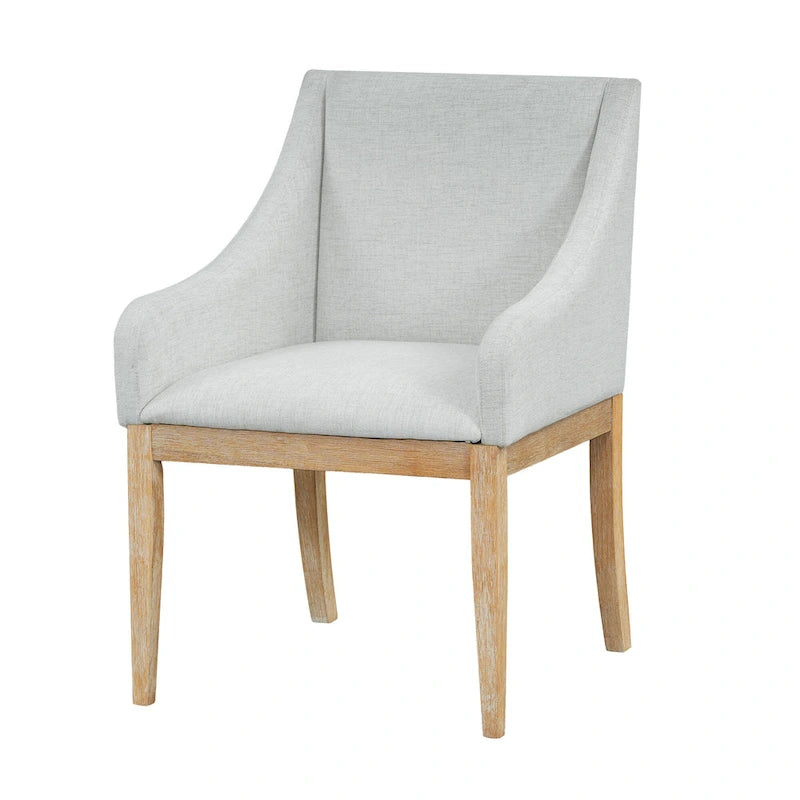 Rustic Style 7-Piece Extendable Dining Table Set with Removable Leaf, 2 Arm Chairs and 4 Armless Chairs