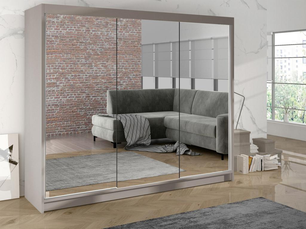 Maisonpuretop 160 Cashmere Wardrobe 215x200x58cm Sliding Wardrobe Doors 66652ZEDY