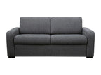 4-seater express convertible sofa in anthracite grey fabric - 160 cm sleeping area - 13 cm mattress - Calmetop 34896EXHW