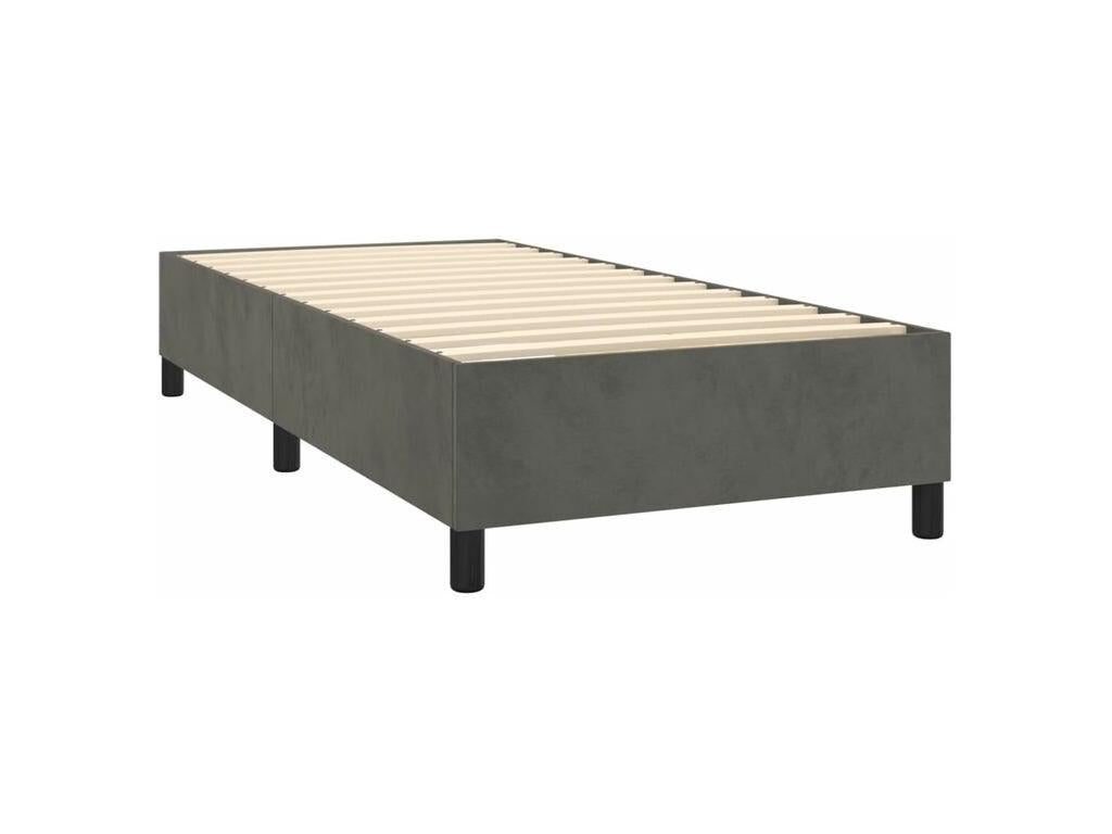 Artvivrestore bed base with mattress, Dark Grey, 100x200 cm, 28017JYOK