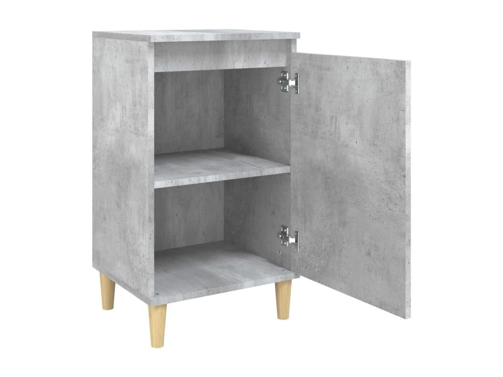 Bedside tables, 2 pcs, concrete grey, 40x35x70, engineered wood, 21078SYYN