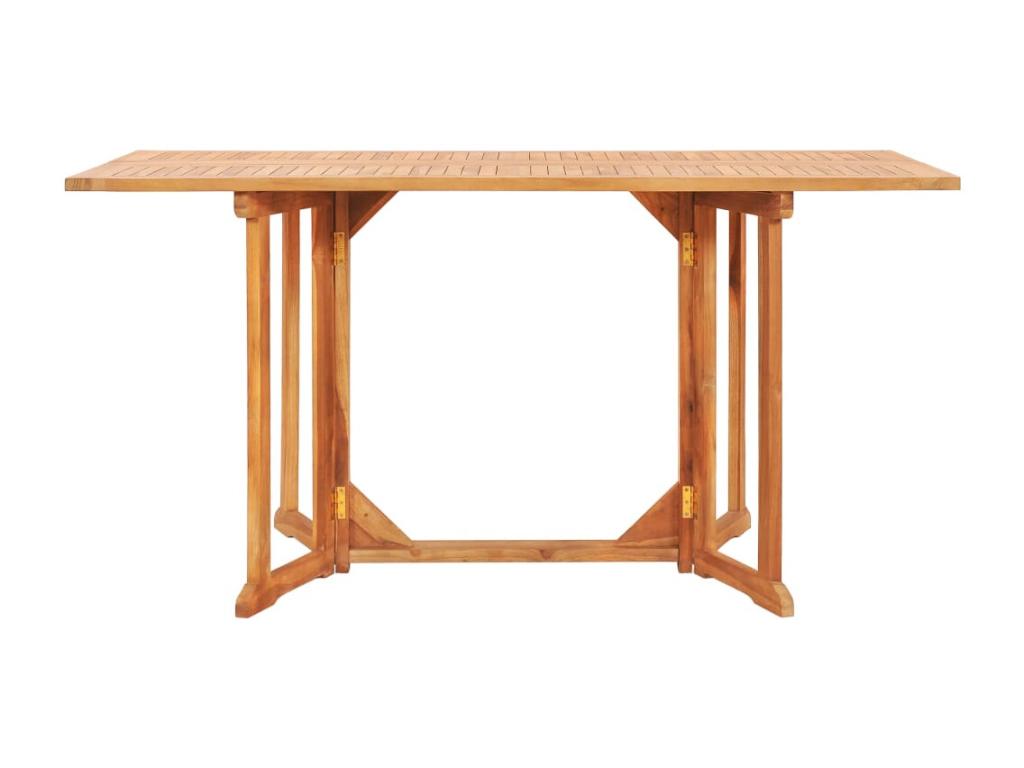 7-Piece Folding Outdoor Dining Set, Solid Teak Wood 96312CPZZ