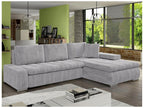 Maisonpuretop 112 Corner Sofa, Grey, with Sleeping Function and Bedding Box, 265x185x85cm, 78708KCGG