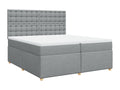 Artvivrestore bed base with mattress, light grey, 200x200cm, fabric, 56966YVCQ