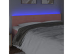 Pink LED Headboard 200x5x78/88 cm Velvet 87185PVIC