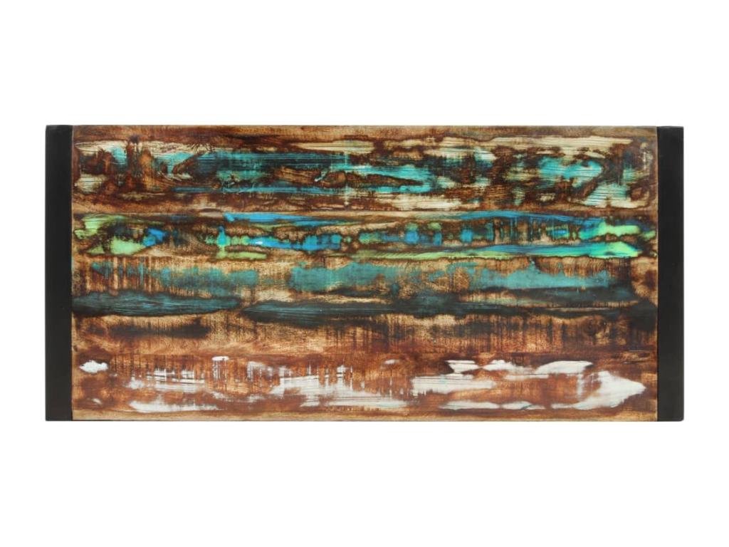 Dining table 120x55x76 cm solid reclaimed wood 26387UHVW