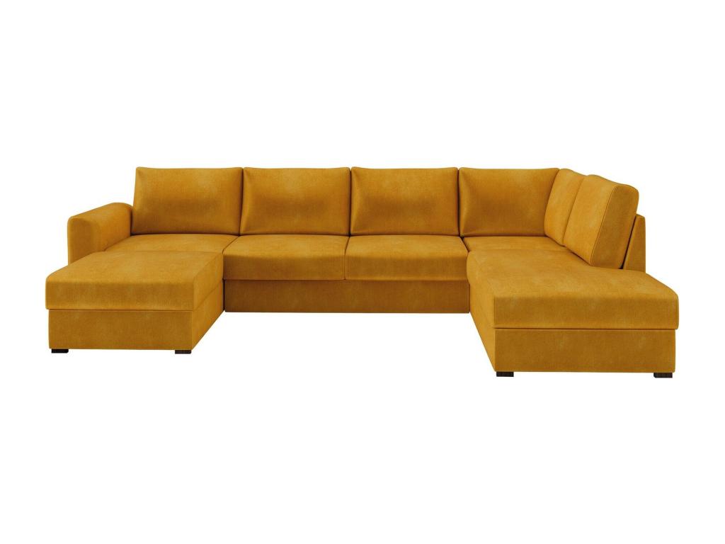 Artvivrestore 189 Corner Sofa, Yellow, Sleeping Function, Bed Box, 305x188x85cm, 56266YTDV