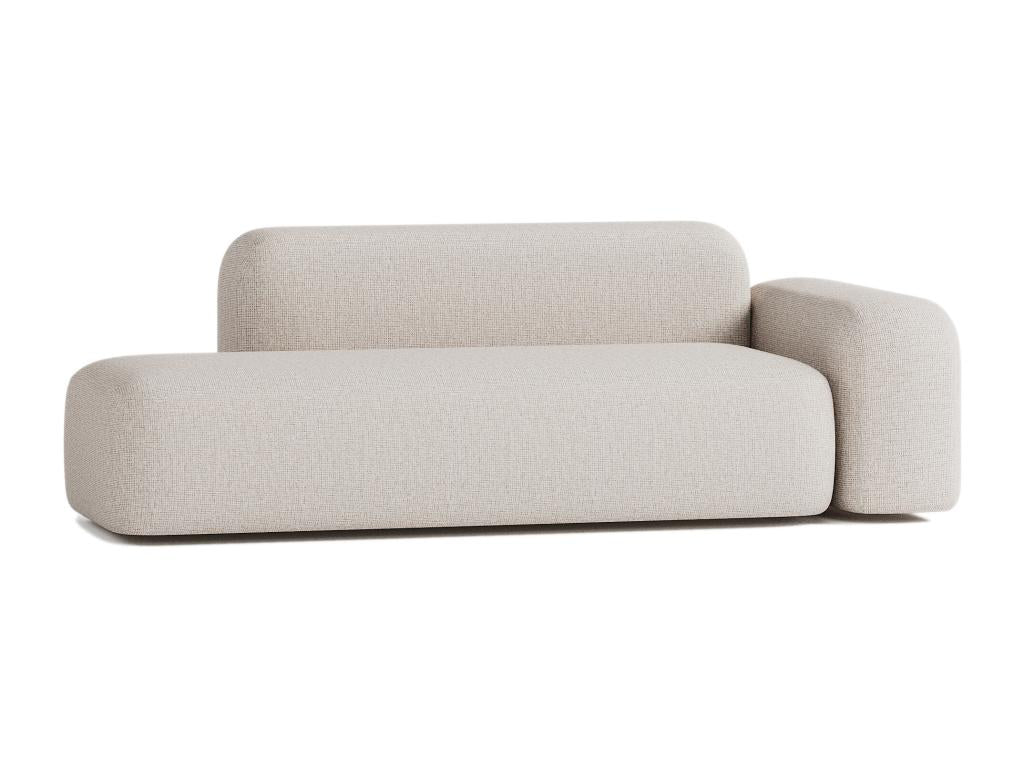 Max 2/3 Seater Sofa in Beige Fabric 78793JOAO