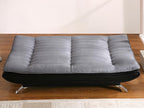 Maisonpuretop convertible sofa in fabric and faux leather Maisonpuretop III - Grey and black 70714TWGI