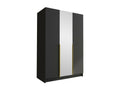 Artvivrestore 197 Gold - Black Wardrobe 215x150x58cm Wardrobe Doors With Hinges 62291RWWE