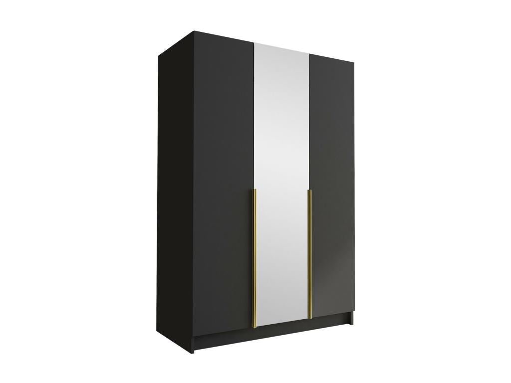 Artvivrestore 197 Gold - Black Wardrobe 215x150x58cm Wardrobe Doors With Hinges 62291RWWE