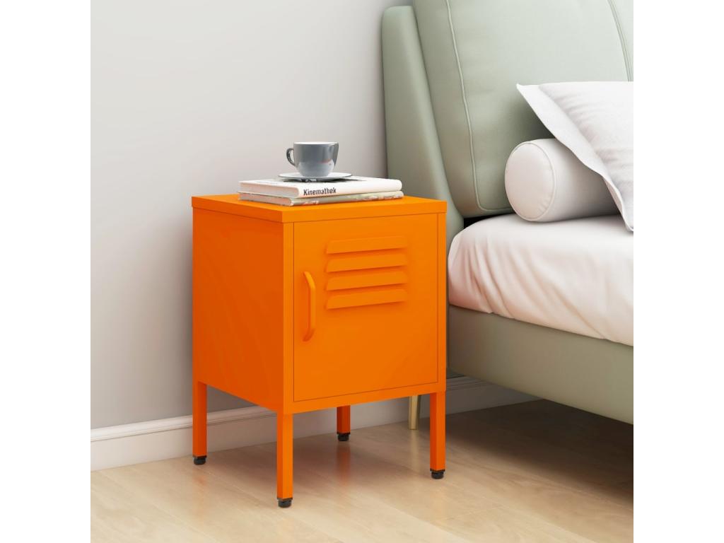 Rose bedside table 35x35x51 cm Steel 57309XDLH
