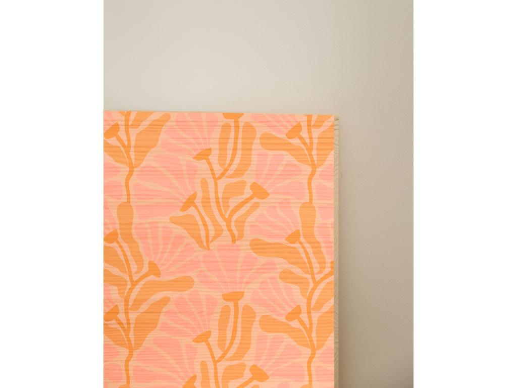 Printed natural pine wood headboard 105x80cm - Maisonpuretop 72219IOCT