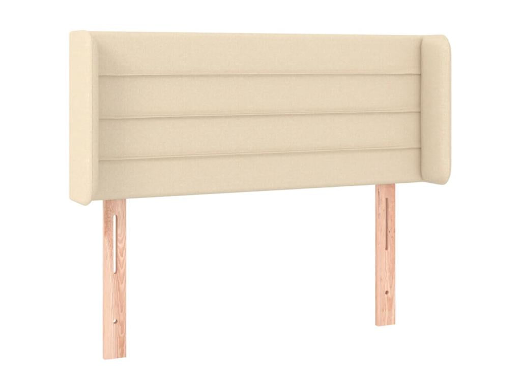 Cream LED Headboard 103x16x78/88 cm Fabric 92118WDYP