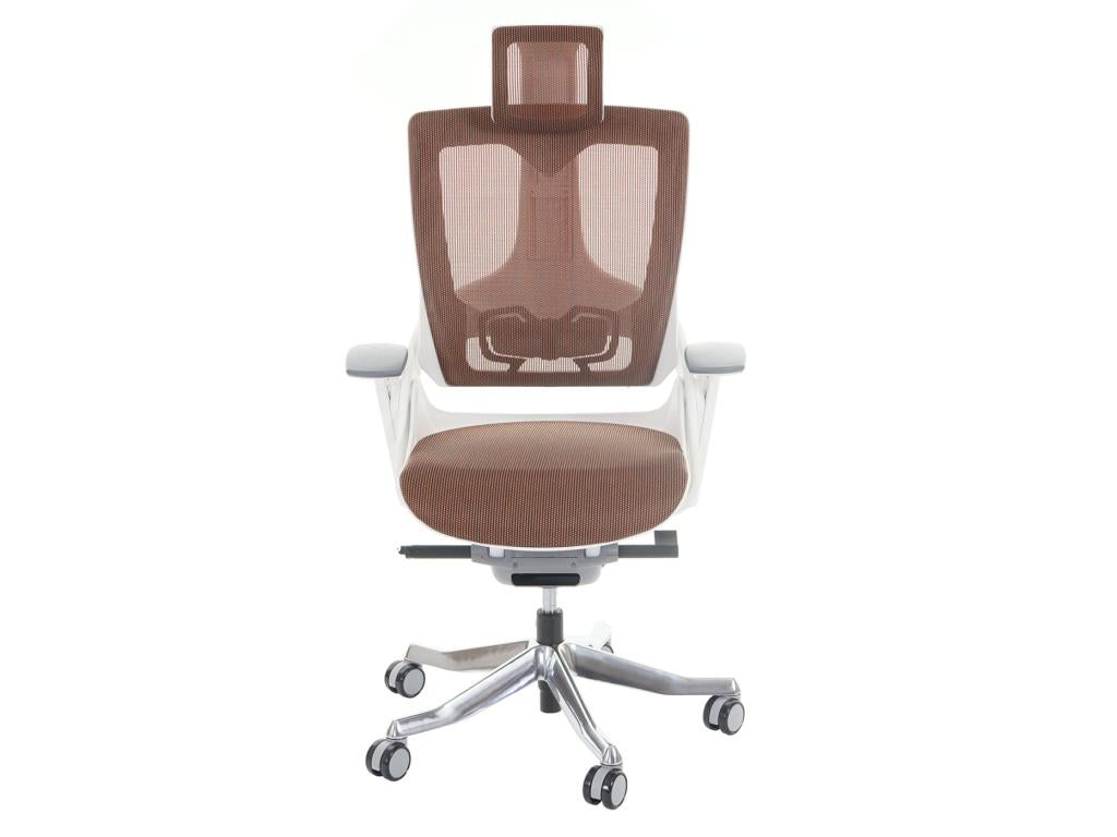 Maisonpuretop Wau 2 office chair, swivel chair with ergonomic padding/mesh - brown/Maisonpuretop 84914LTMT
