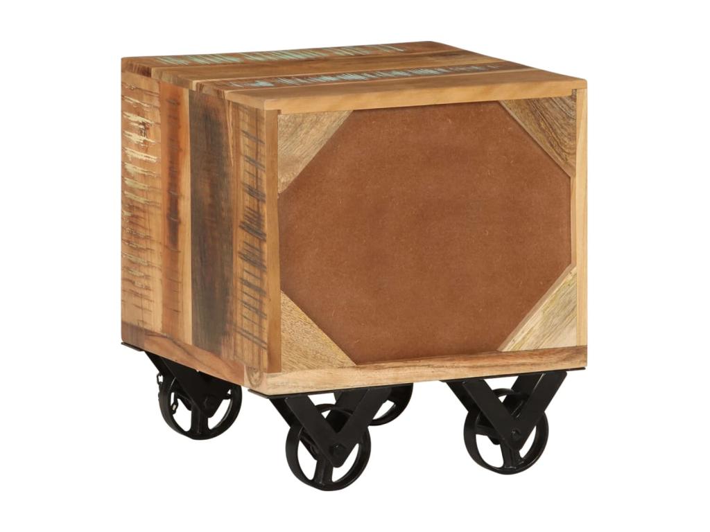 Side table 40x40x55 cm Solid reclaimed wood 05773XQID