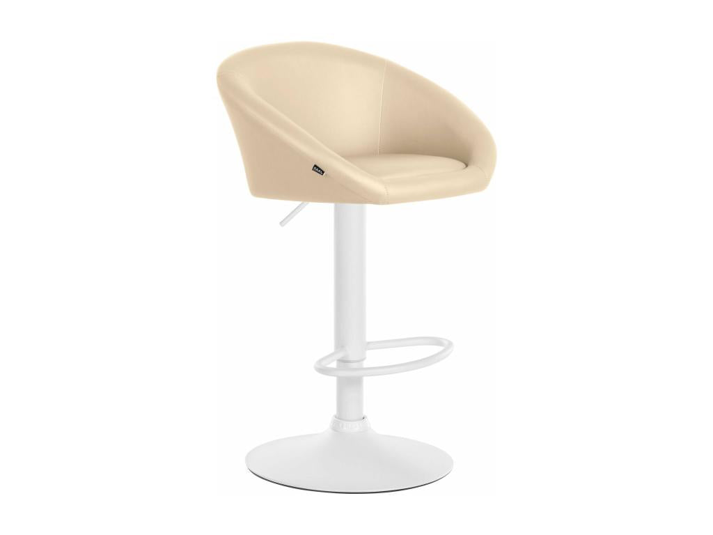 Bar stool with white metal seat, 55x51x86 cm, 10 0004769 42631YFJK