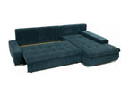 Maisonpuretop 112 Corner Sofa, Grey, with Sleeping Function and Bedding Box, 265x185x85cm, 78708KCGG