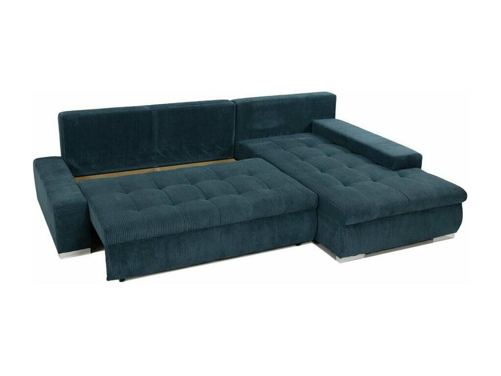 Maisonpuretop 112 Corner Sofa, Grey, with Sleeping Function and Bedding Box, 265x185x85cm, 78708KCGG
